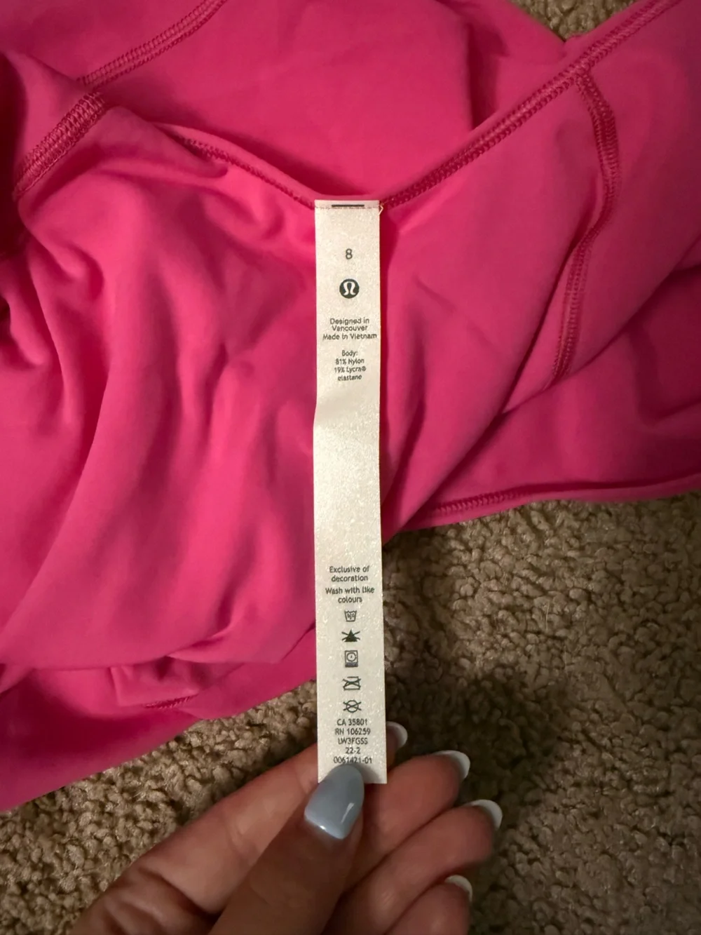 lululemon athletica top fabric